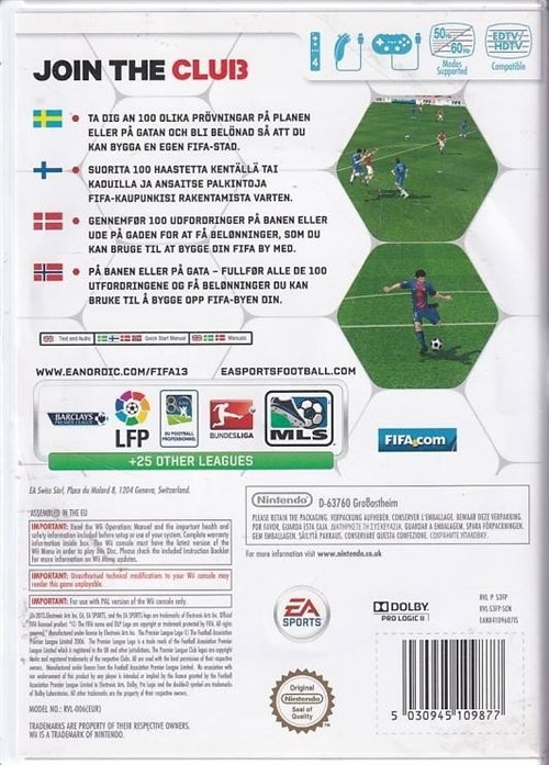 Fifa 13 - Dansk - Nintendo Wii (B Grade) (Genbrug)